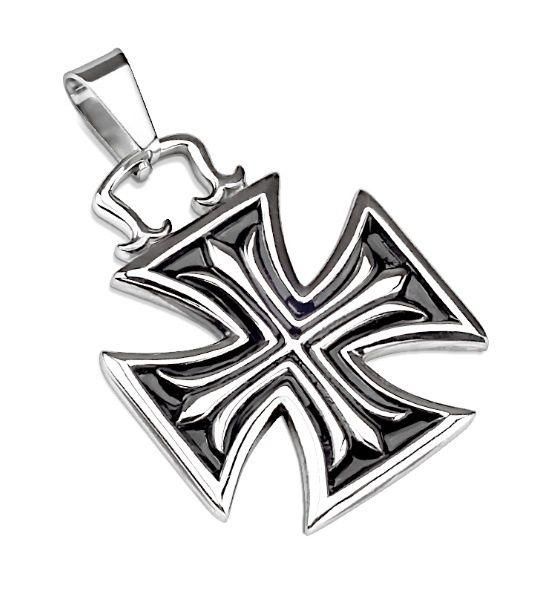 TATIC --SSPQ-3441 Men's Jewelry Steel Biker Cross