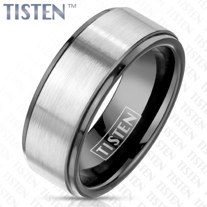 Tisten R-TS-029 Men's Black Plated Tisten R-TS-029 Ring