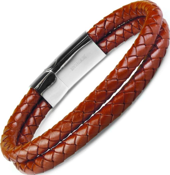 Men's Everiot BC-MJ-1708 Leather Bracelet with Magnetic Lock