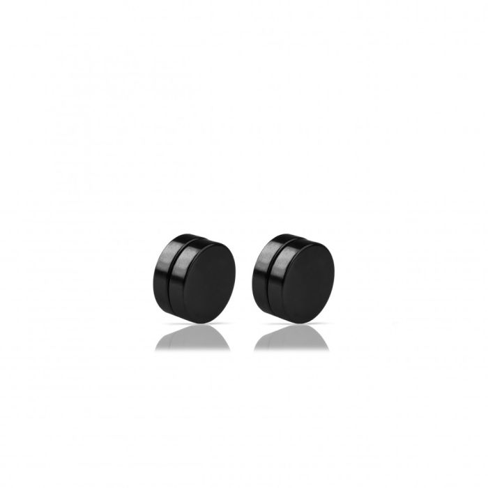 Everiot MG-8 steel clip-on earrings on magnet (fake plaga)