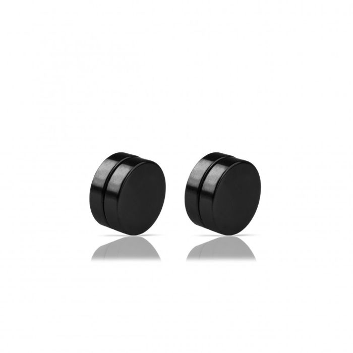 Everiot MG-8 steel clip-on earrings on magnet (fake plaga)