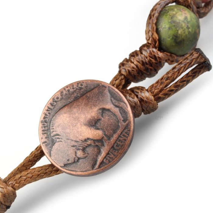 Jasper bracelet with bison Everiot Select LNS-2156