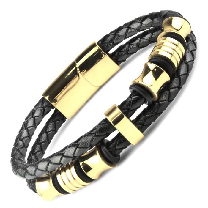 Men's leather bracelet Everiot Select LNS-5026