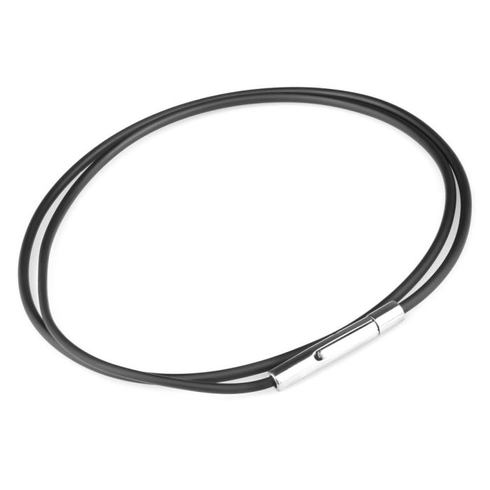 Everiot Select LC-5003 rubber lanyard with steel clasp