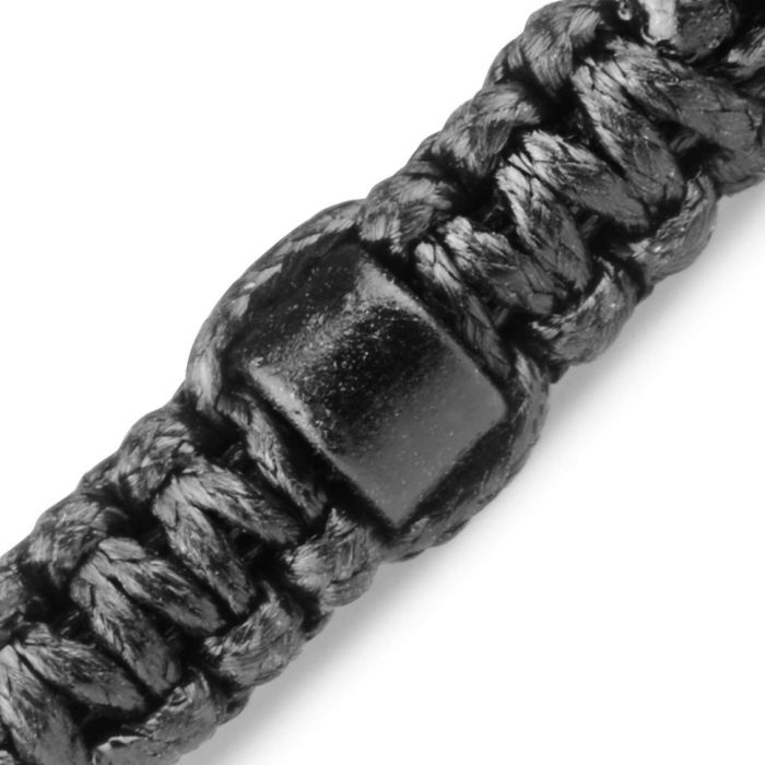 Black Shambhala Style Bracelet Everiot Select LNS-2013 made of Greek ceramic beads
