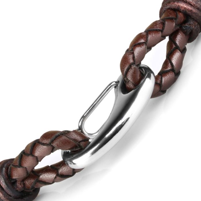 Everiot Select --LNS-5011 braided leather men's bracelet