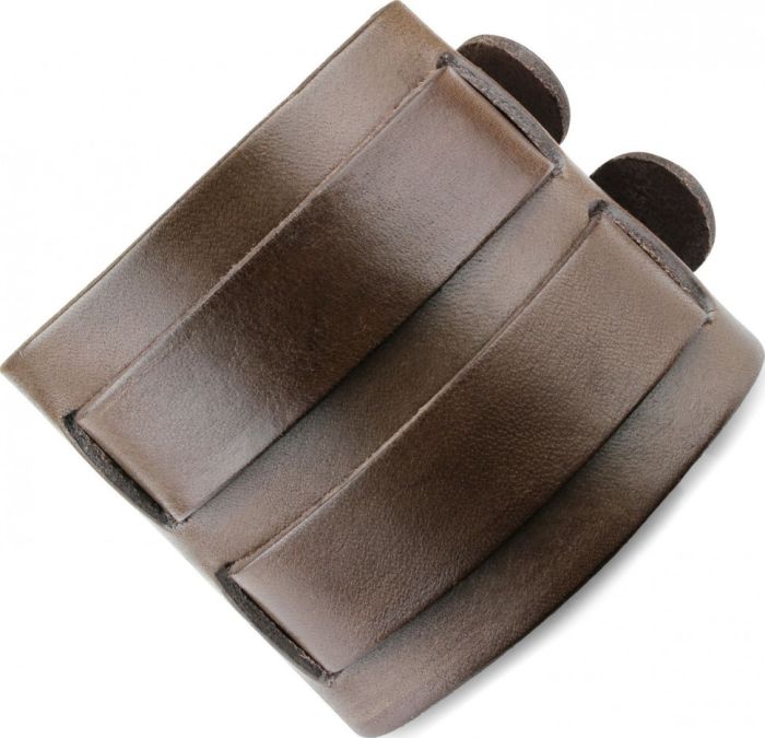 Scappa NY-410 Wide Brown Leather Bracelet for Men