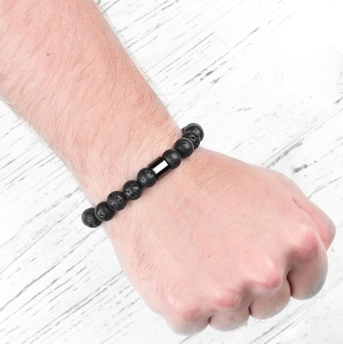 Black Everiot Select LNS-2206 Lava Bracelet with rubber band