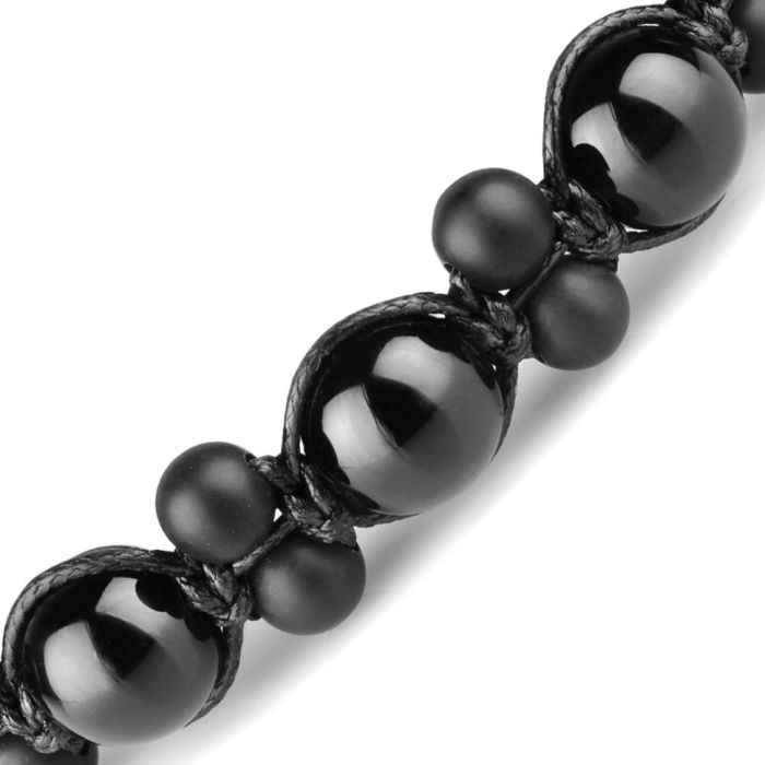 Black Agate Shambhala Bracelet Everiot Select LNS-2209