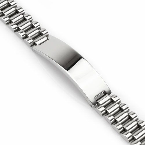 Men's TATIC SSBQ-0009-1 Steel Bracelet with Engraving Surface