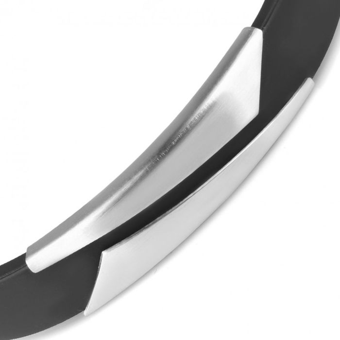 Everiot PL-MJ-15033 rubber and steel bracelet