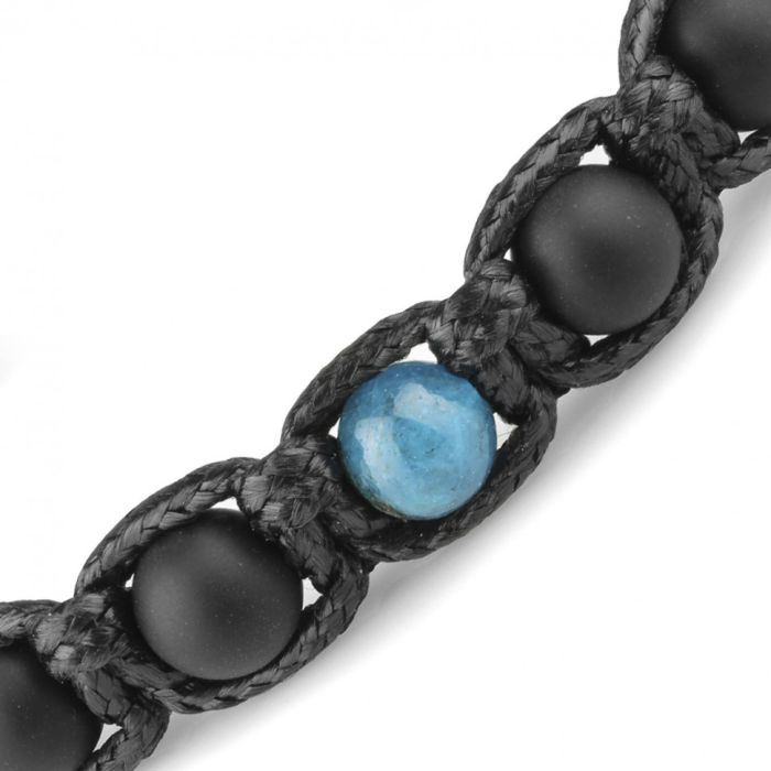 Men's Shambhala Bracelet Everiot Select LNS-3073 made of apatite and agate