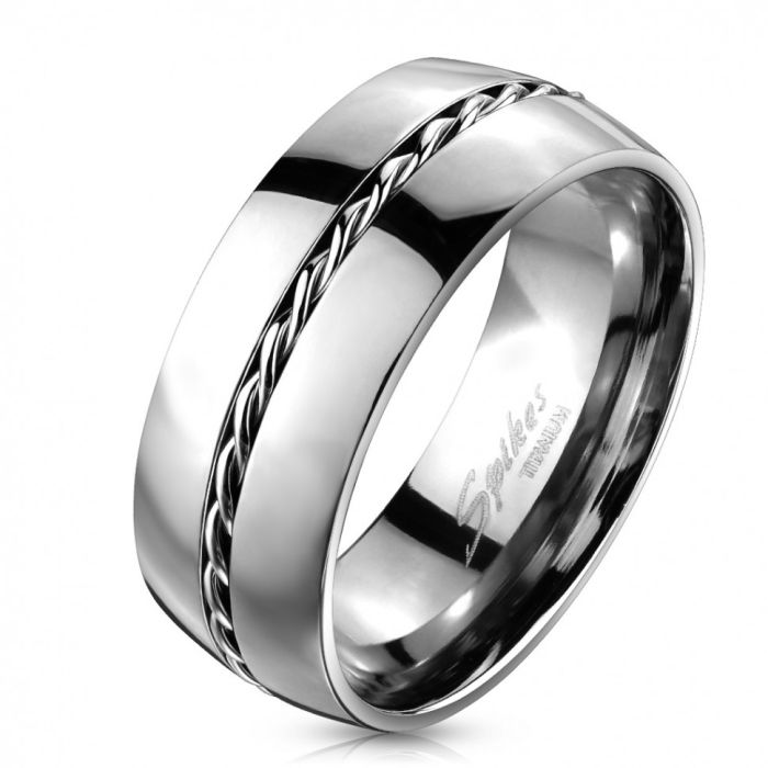 Spikes R-TM-3656 uncoated titanium ring