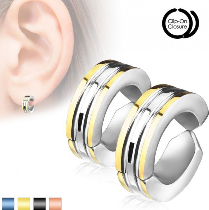 TATIC SFE-01011 Steel Clip Earrings