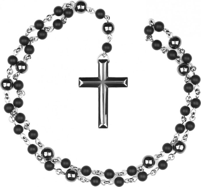 Everiot Select LNS-3006 Natural Agate and Hematite Men's Rosary
