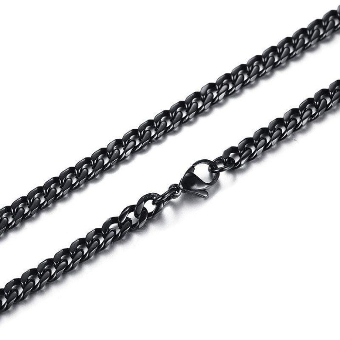 Everiot SN-XP-189-BK black coated stainless steel shell chain