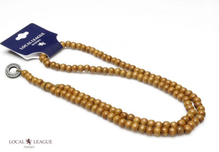 Local League CS-LNM18LIGHT Men's Beads with Pendant made of wood