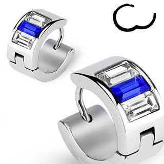 TATIC SE2327 Steel Ring Earrings with Fianites