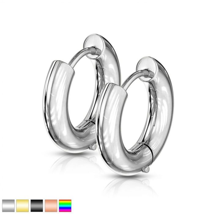 TATIC SE1007 Stainless Steel Earrings Rings (Bagels)