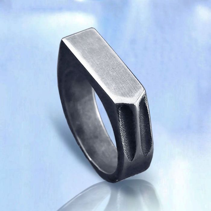 Men's ring-seal of steel TATIC SR-BR-437