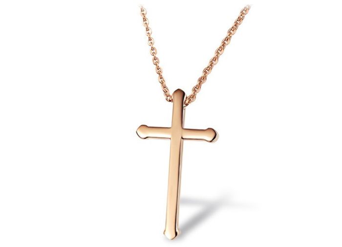 Everiot SPD-XP-0237 Steel Cross Pendant on a Chain