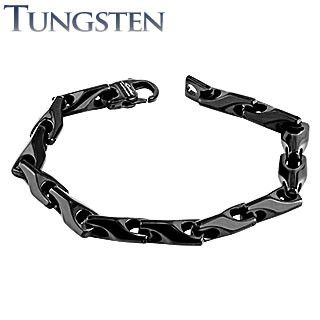 Men's TATIC STUB-009 Tungsten Bracelet with Black Coating