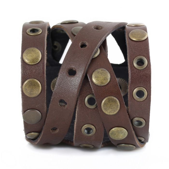 Men's Scappa M-508 Brown Leather Bracelet