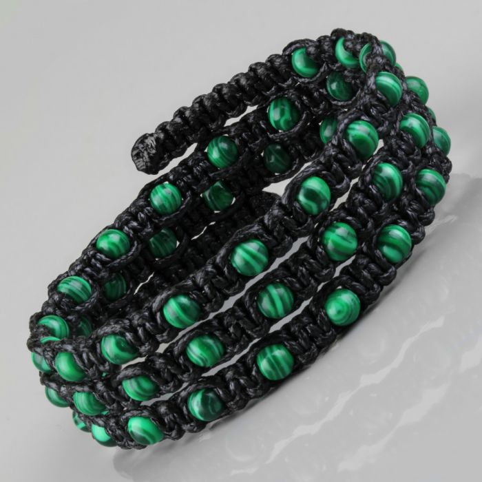 Everiot Select LNS-0101 malachite spiral bracelet