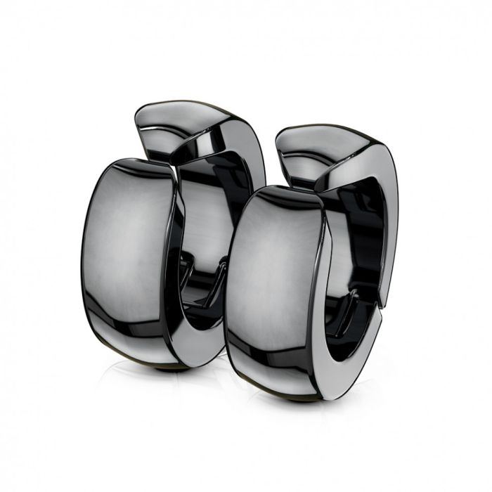 TATIC SFE-13521 Stainless Steel Round Clip Earrings, Ring Earrings (Congo)