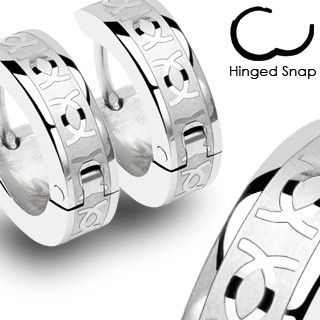 Spikes SSE-002 Steel Ring Earrings