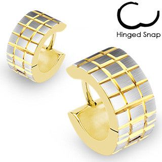 TATIC SE0324 Gold Steel Ring Earrings